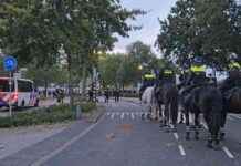 RKC-supporters gooien stenen en palen naar ME na rellen met Ajax fans news-30092024-013942