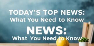 Today's Top News: What You Need to Know
