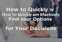 How to Quickly and Effectively Find the Best Options for Your Decisions