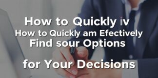 How to Quickly and Effectively Find the Best Options for Your Decisions